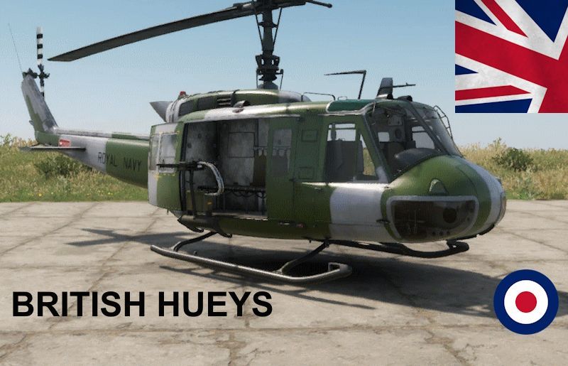 British Hueys 4 British Forces
