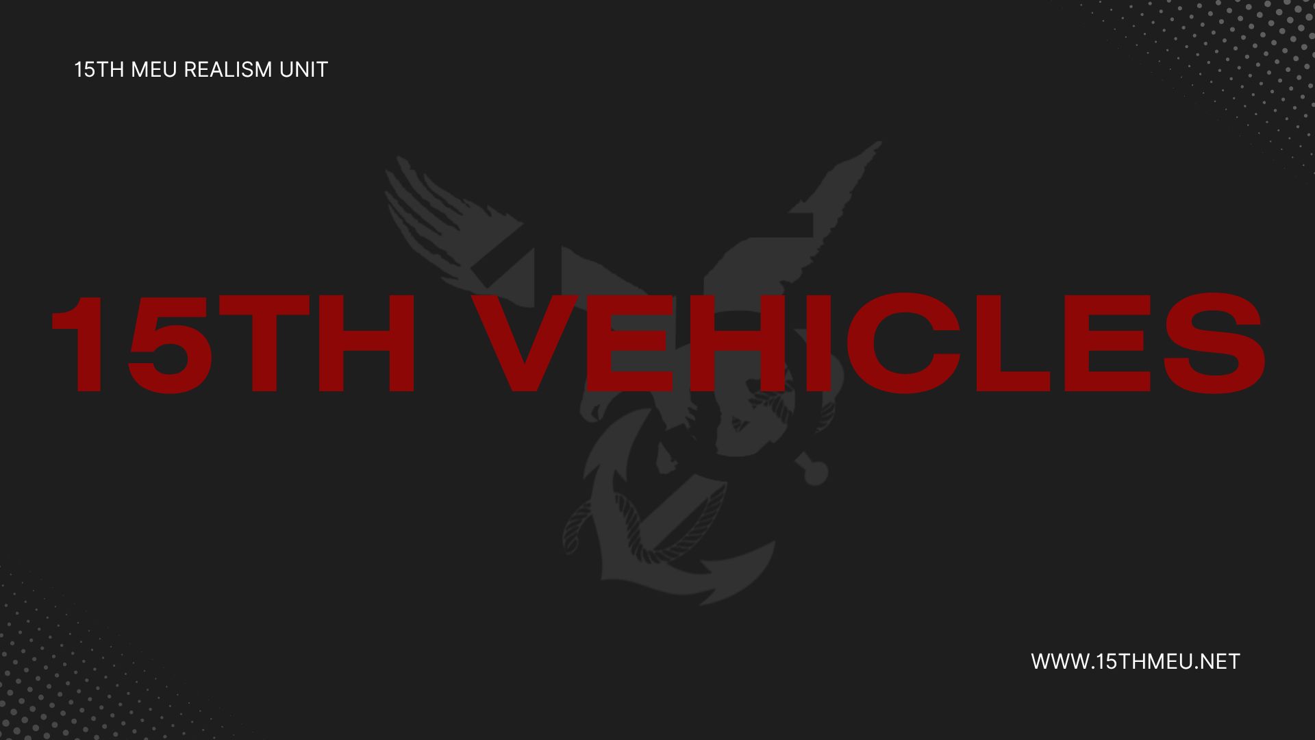 15th Vehicles preview