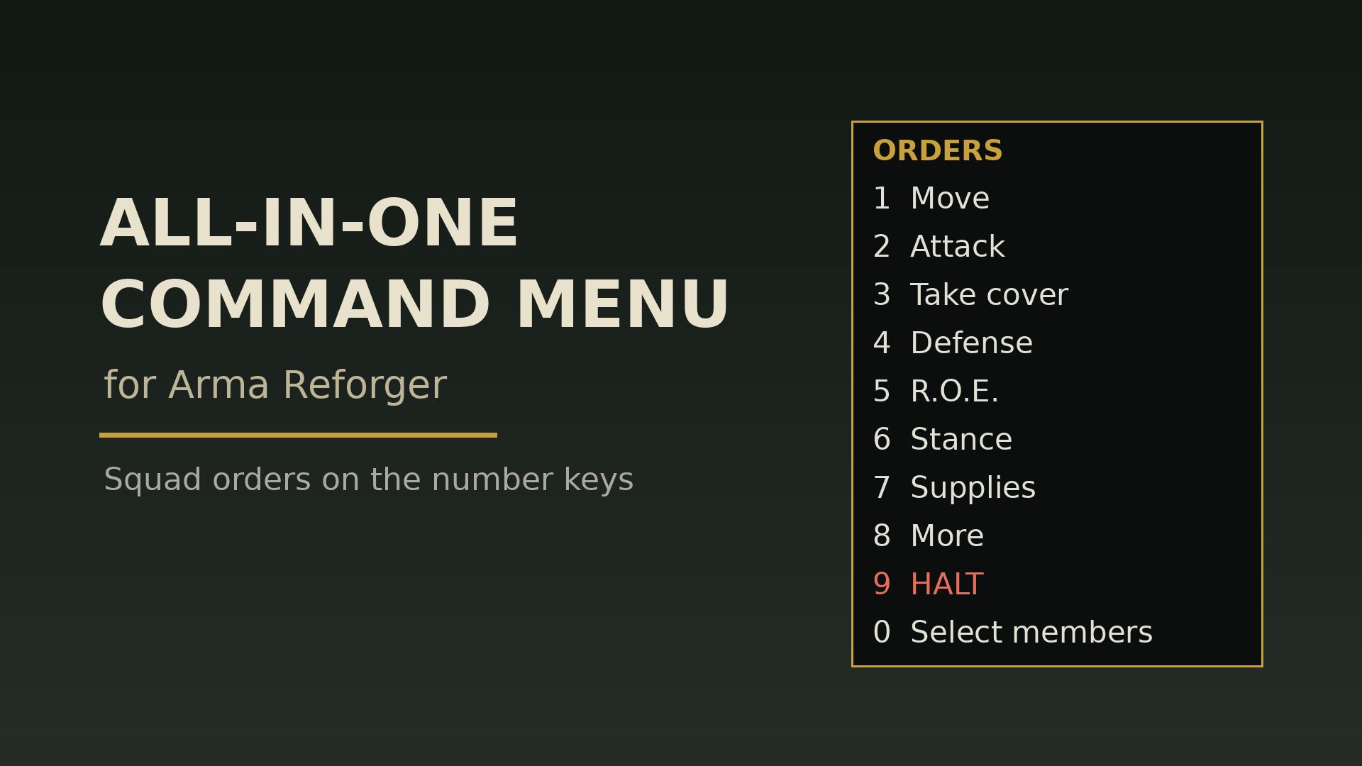 AiO Command Menu -Reforger- preview