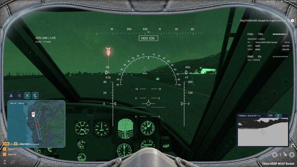 Pilot Visor - Cameras and Nigh