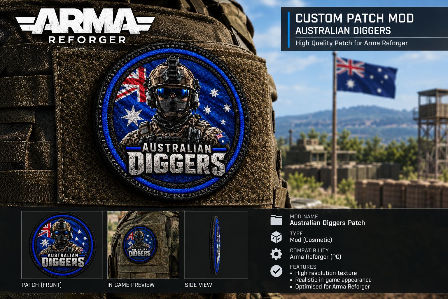 Australian Diggers Patch preview