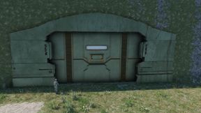 Underground Hangar with Door