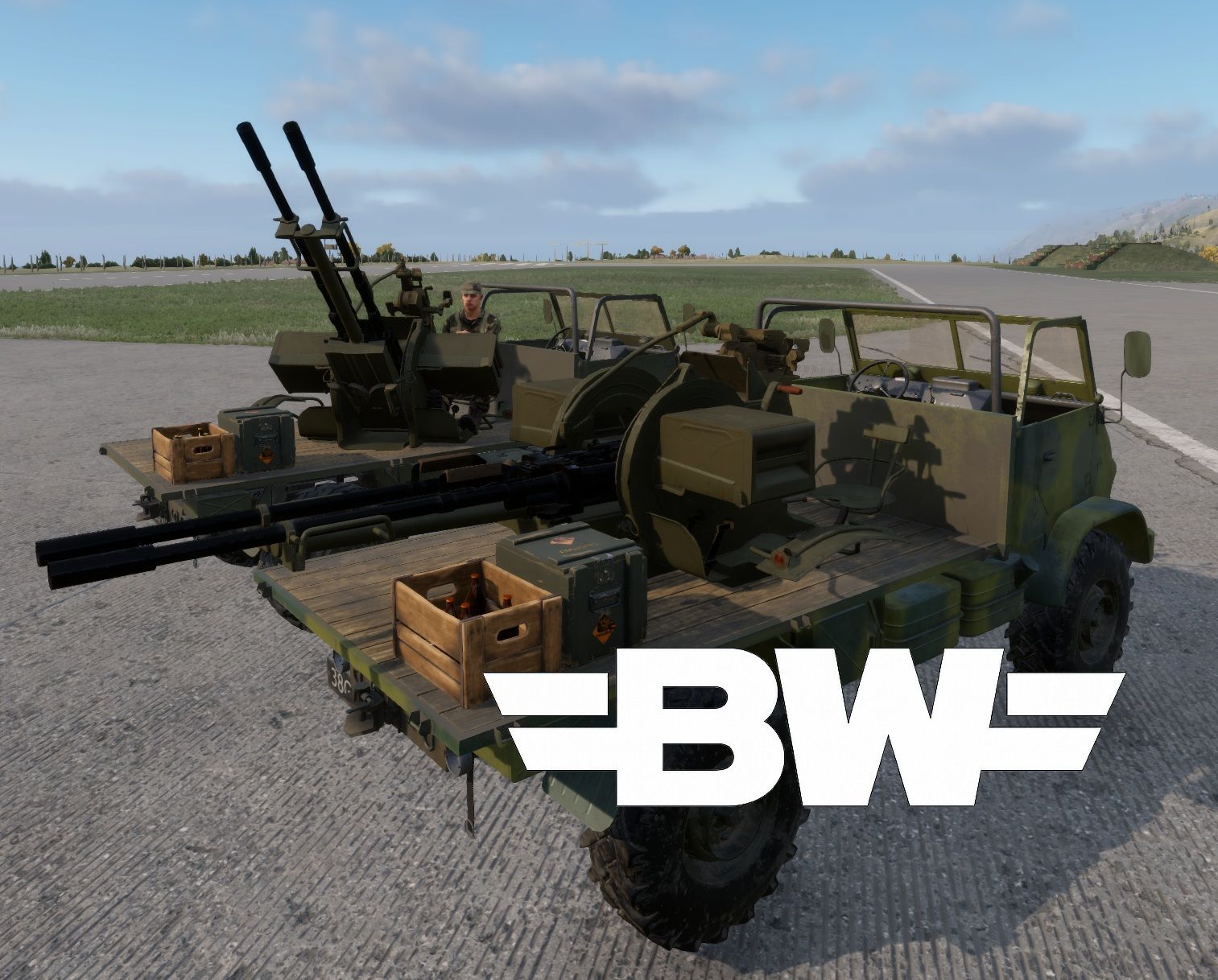 BUSHWAR Bacon ZU23 on Unimog preview