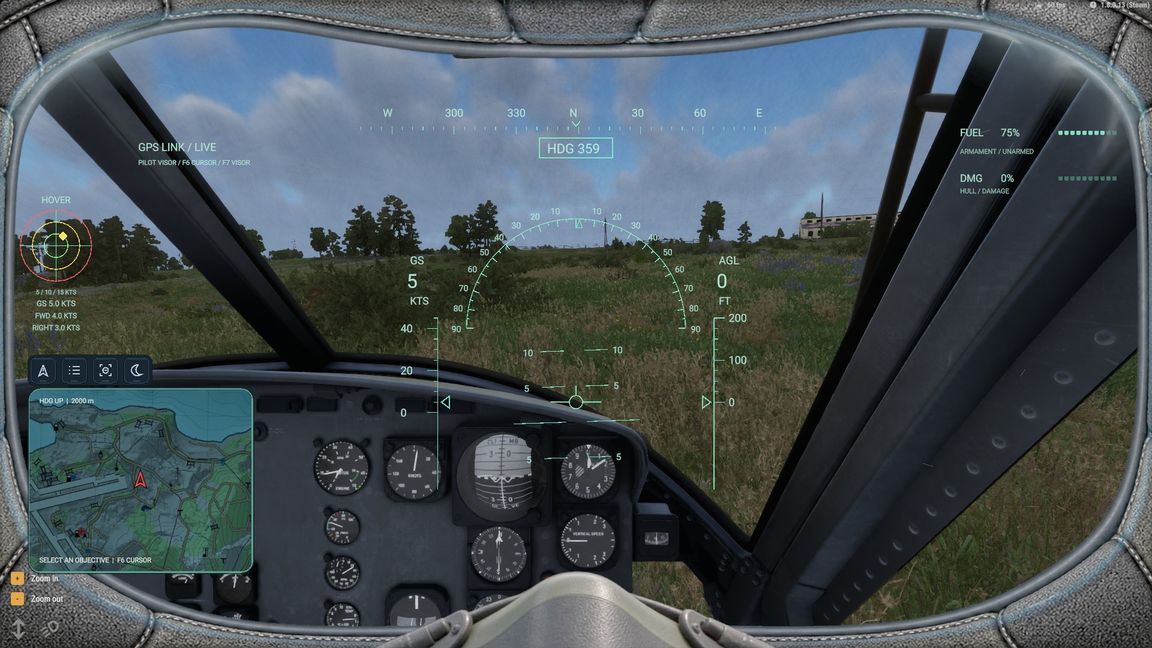 Pilot Visor - Hover Indicator