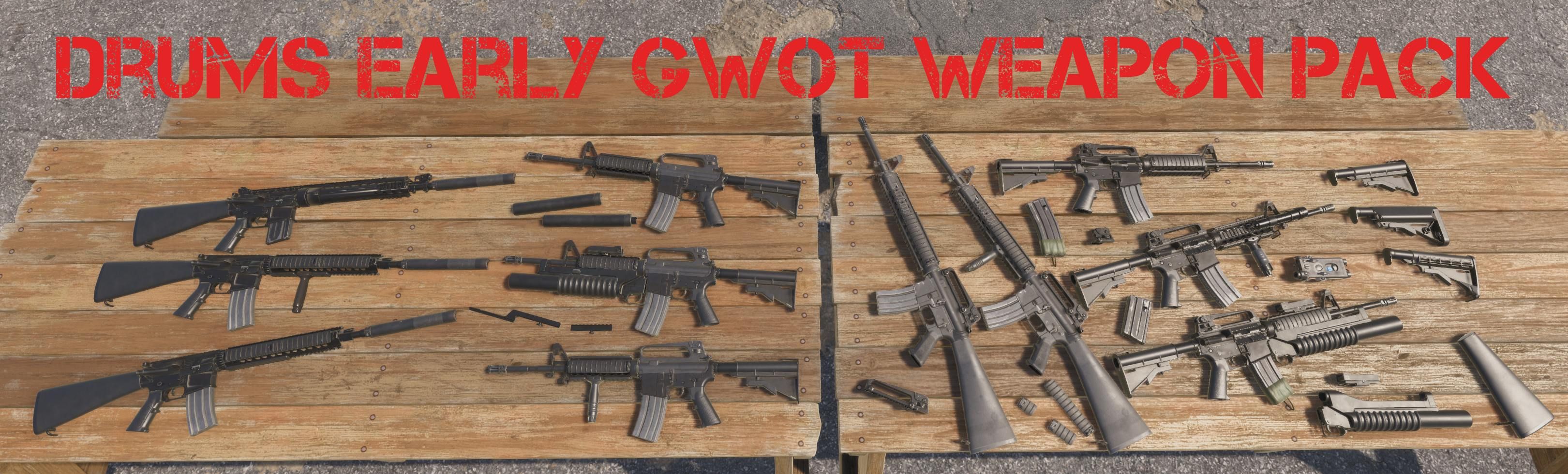 Drum EarlyGWOT Weap Pack NORHS preview