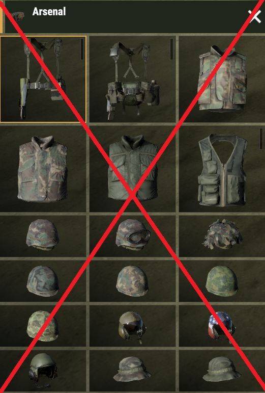 Less Vanilla Items US Arsenal