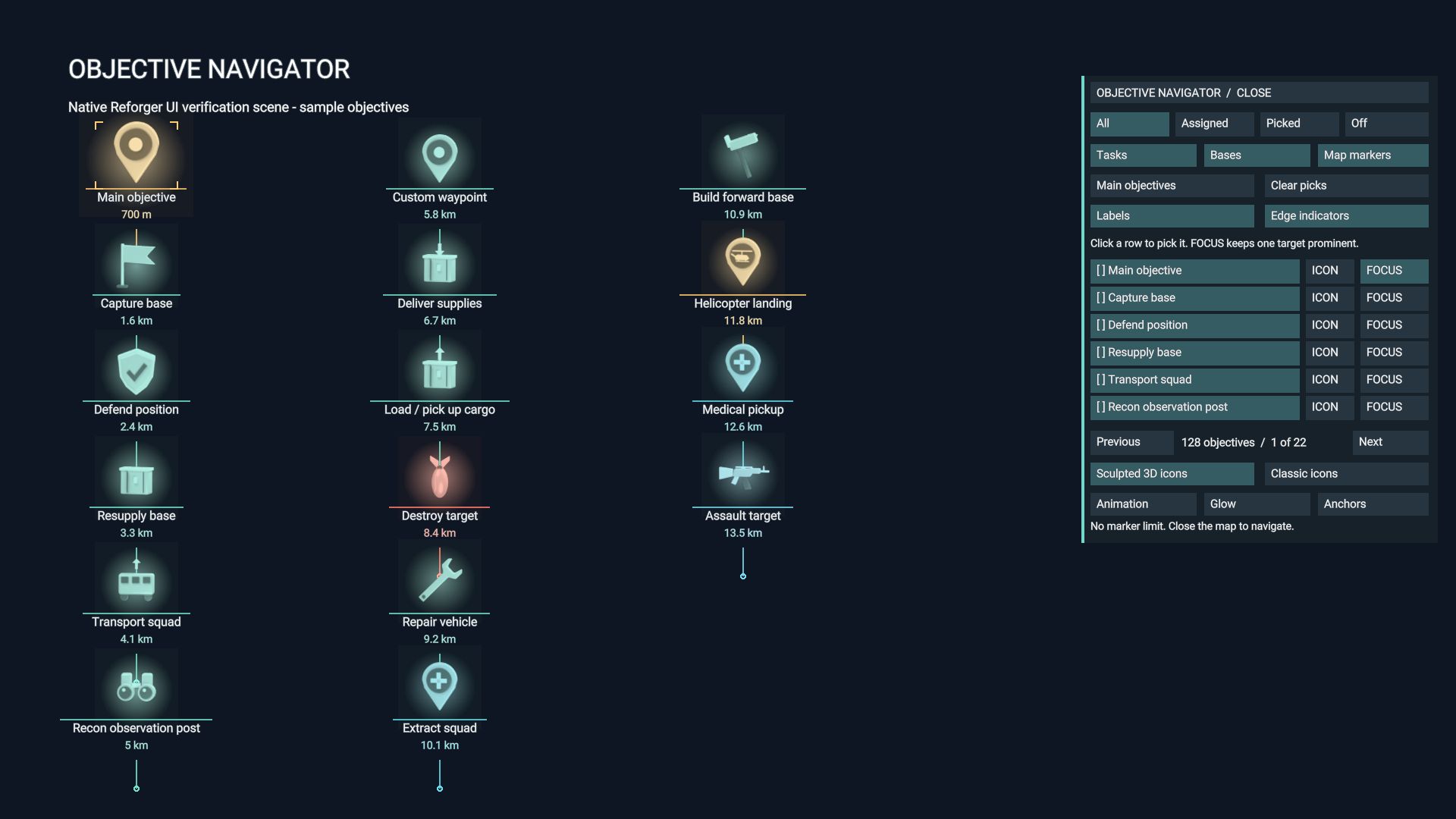 Objective Navigator preview