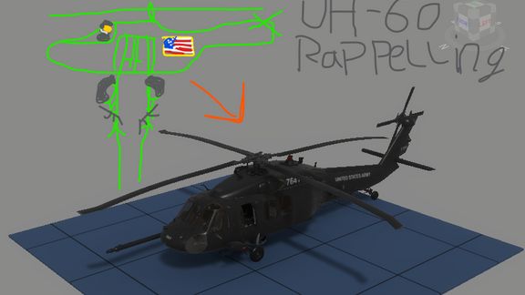 UH-60 Rappeling