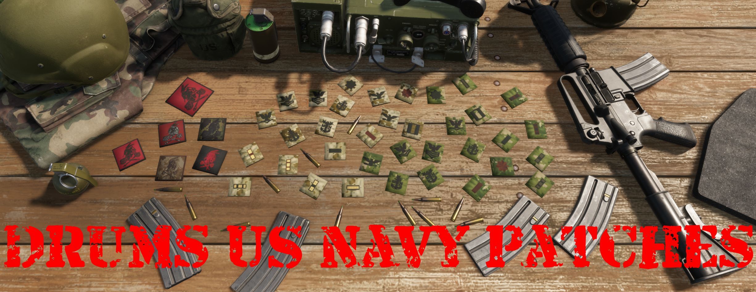 Drums US Navy Patches