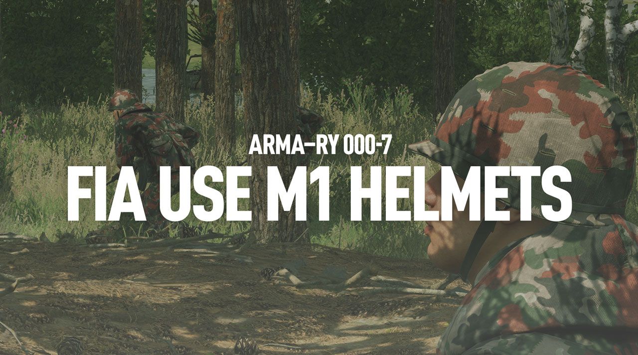 ARMA-RY FIA USE M1 HELMETS