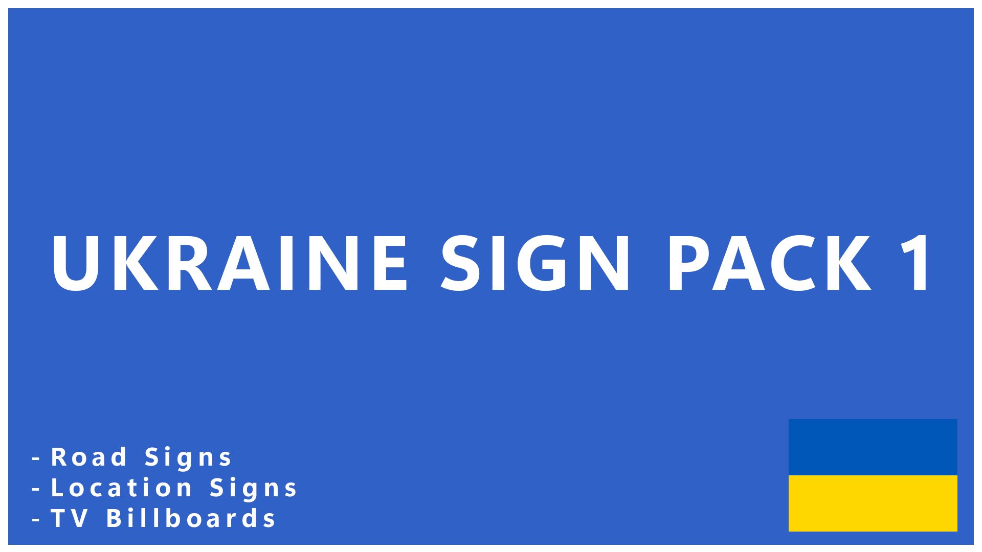 Ukraine Sign Pack 1 preview