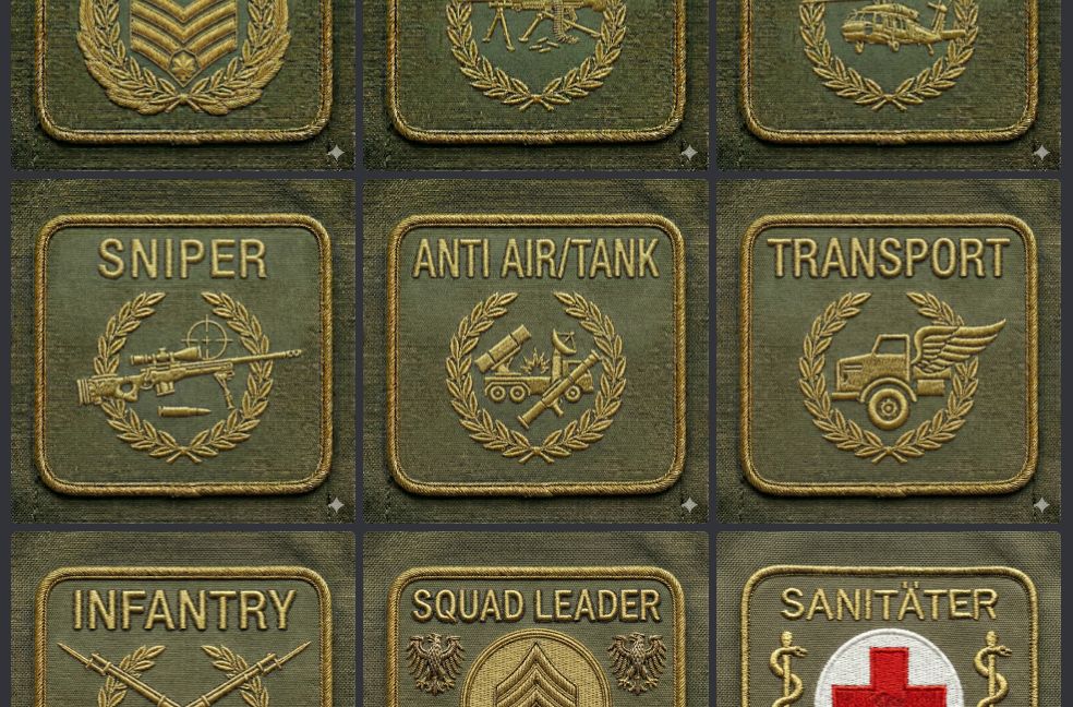 Military Combat Patches