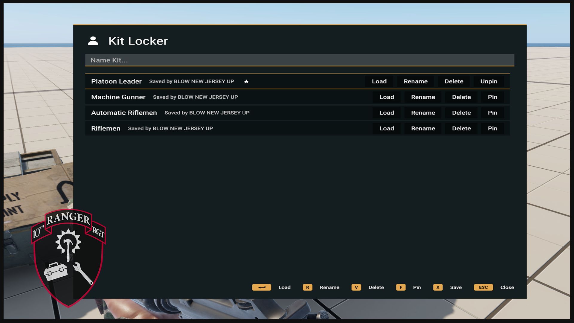 Kit Sharing - Public Loadouts preview