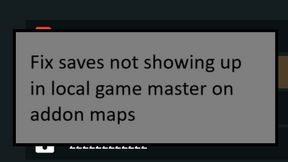 Local game master load fix