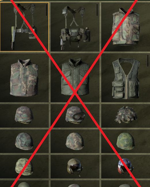 Less Vanilla Items US Arsenal