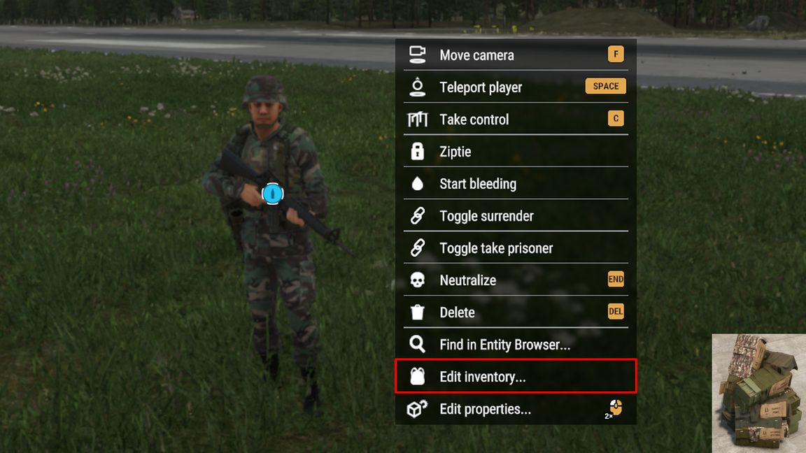 Edit Entity Inventory EveryFix