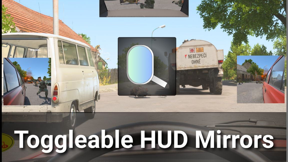 Toggleable HUD Mirrors
