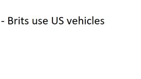 FF - British use USA vehicles