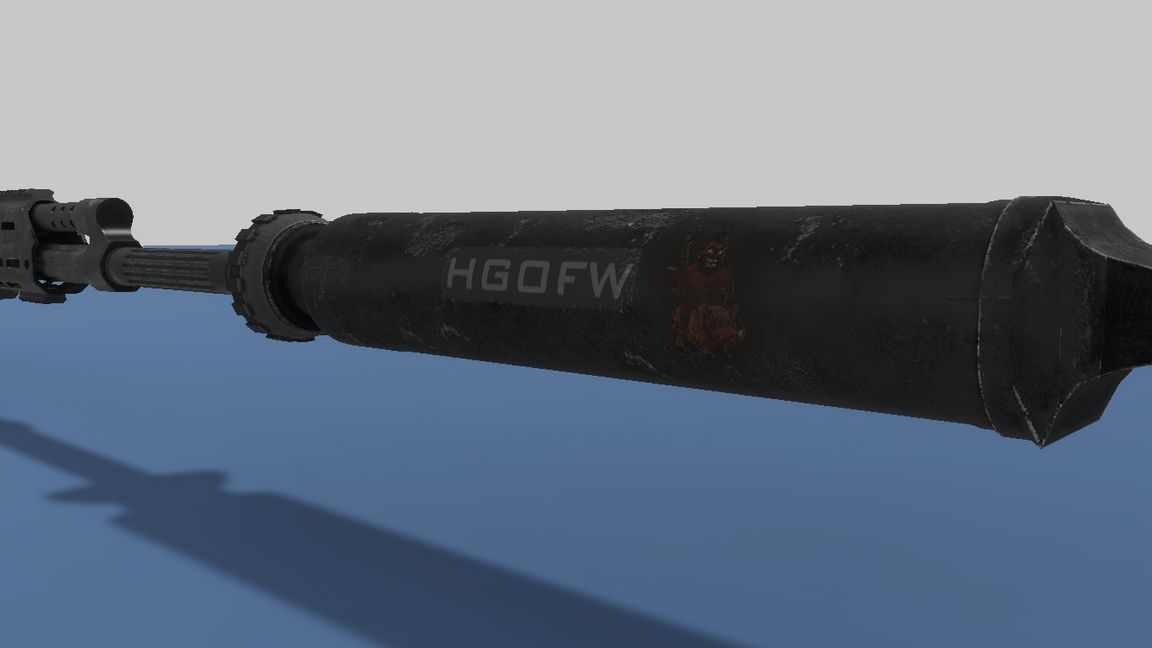 Hogs Of War AK50 suppressor