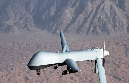 DRON DEPREDADOR CAIDO