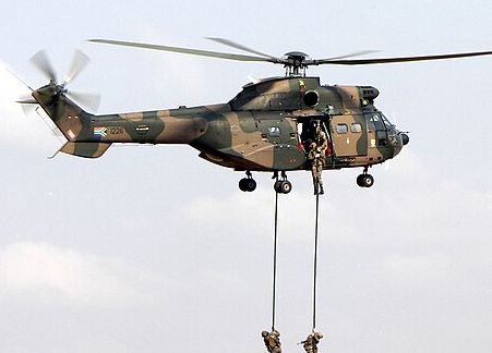 Fastroping for Puma Helicopter