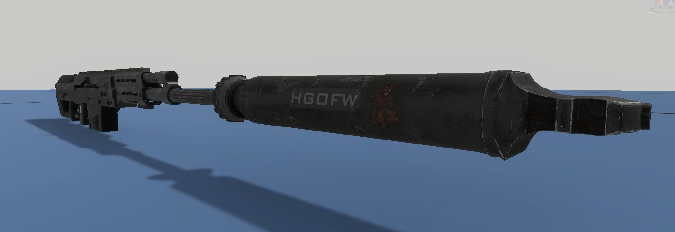 Hogs Of War AK50 suppressor