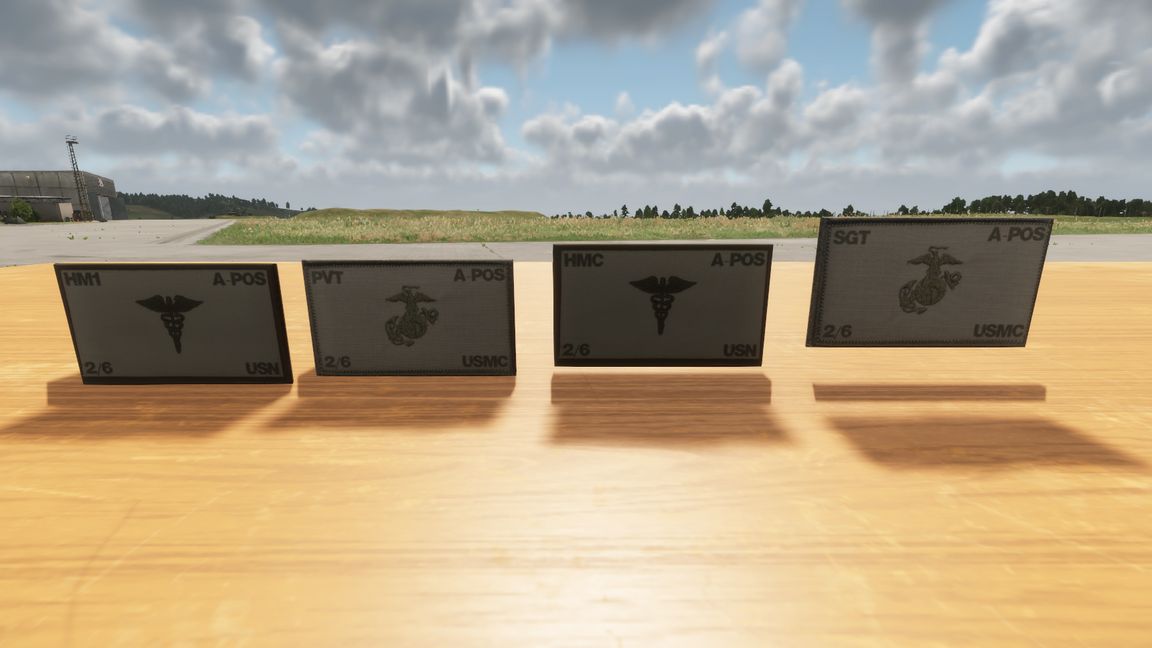 BM - USMC Flak Patches - GRS