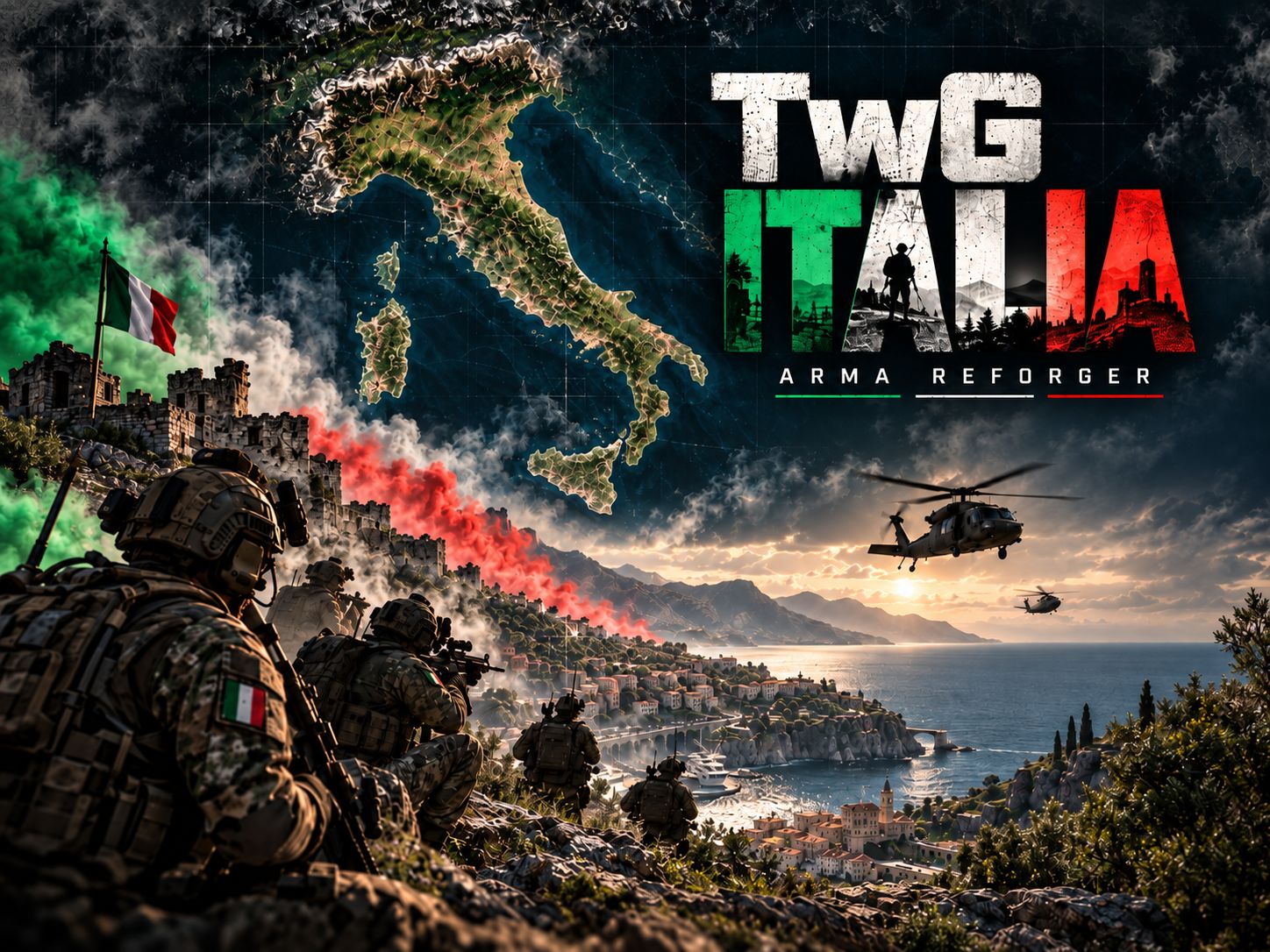 TwGItalia Real Italy Map preview