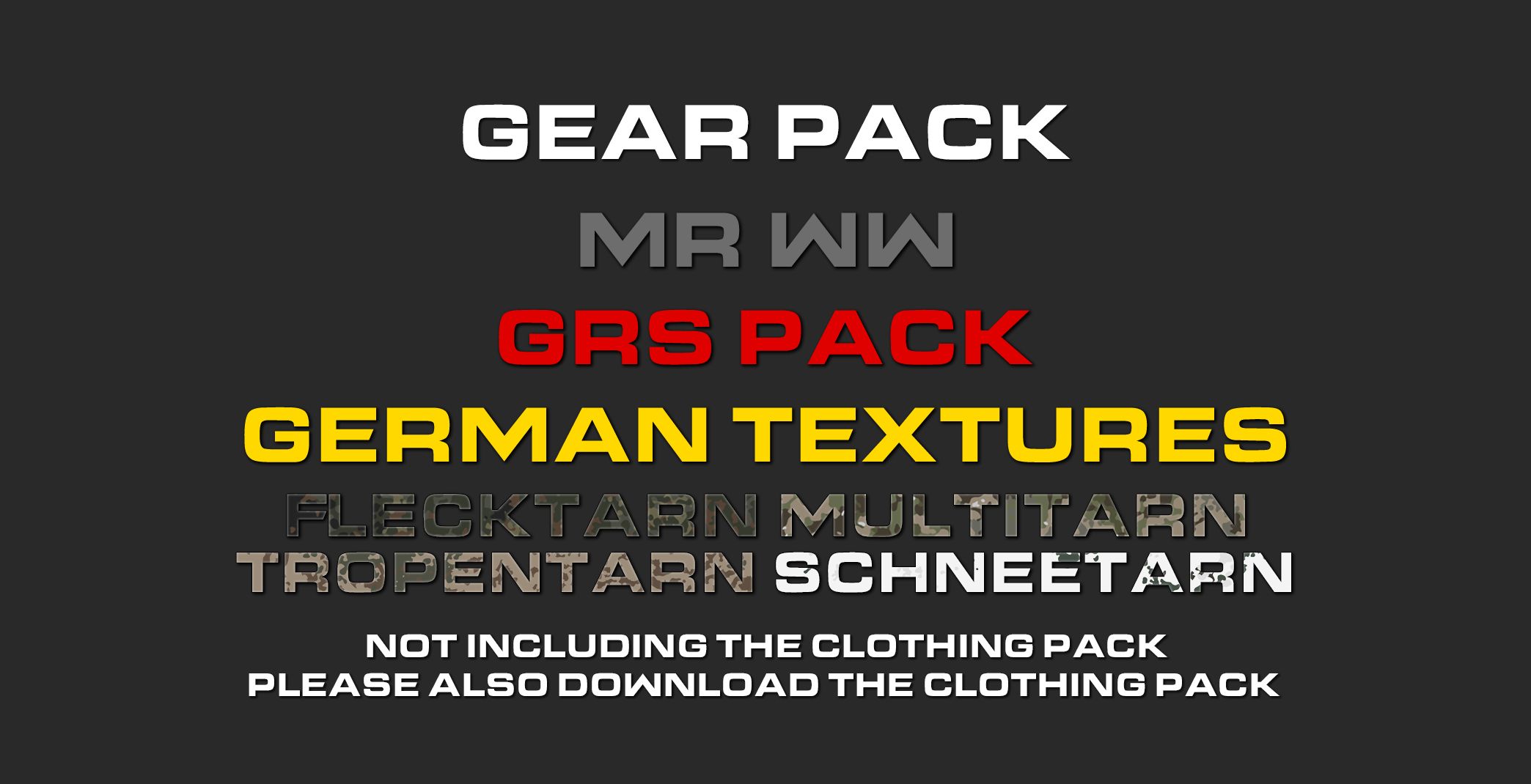 GRS - Germany GEAR PACK MrWW