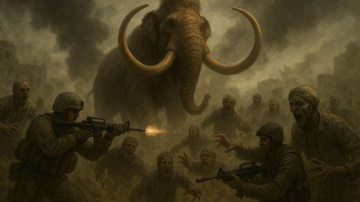 Mammoth Zombe in the middle