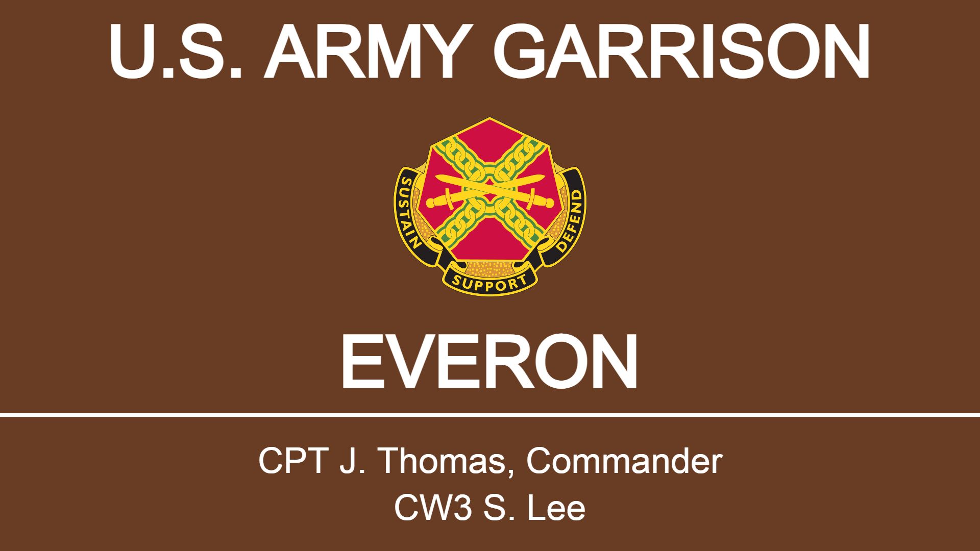 U.S. Army Garrison Everon (TFV) Updated