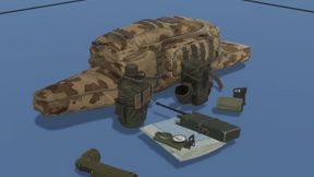 Radio with deployable storage