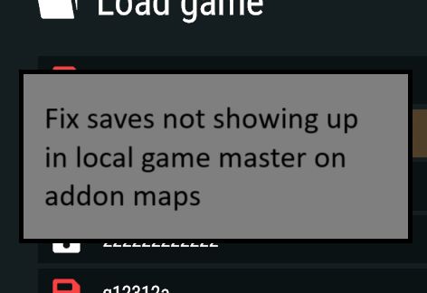 Local game master load fix