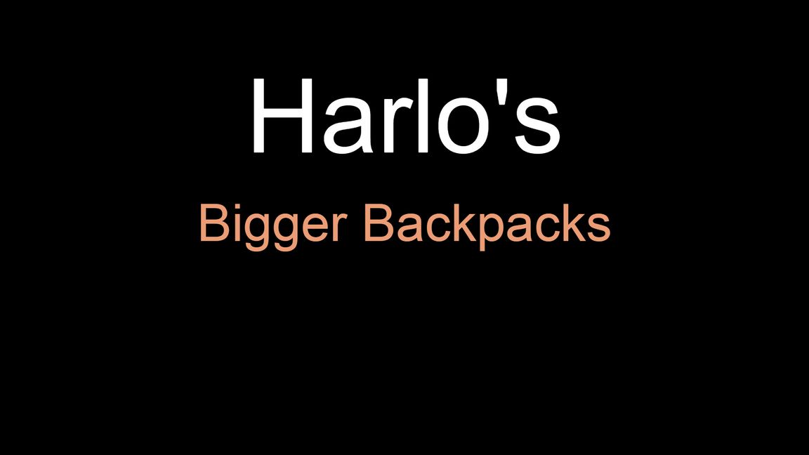 HarloBiggerBackpacks