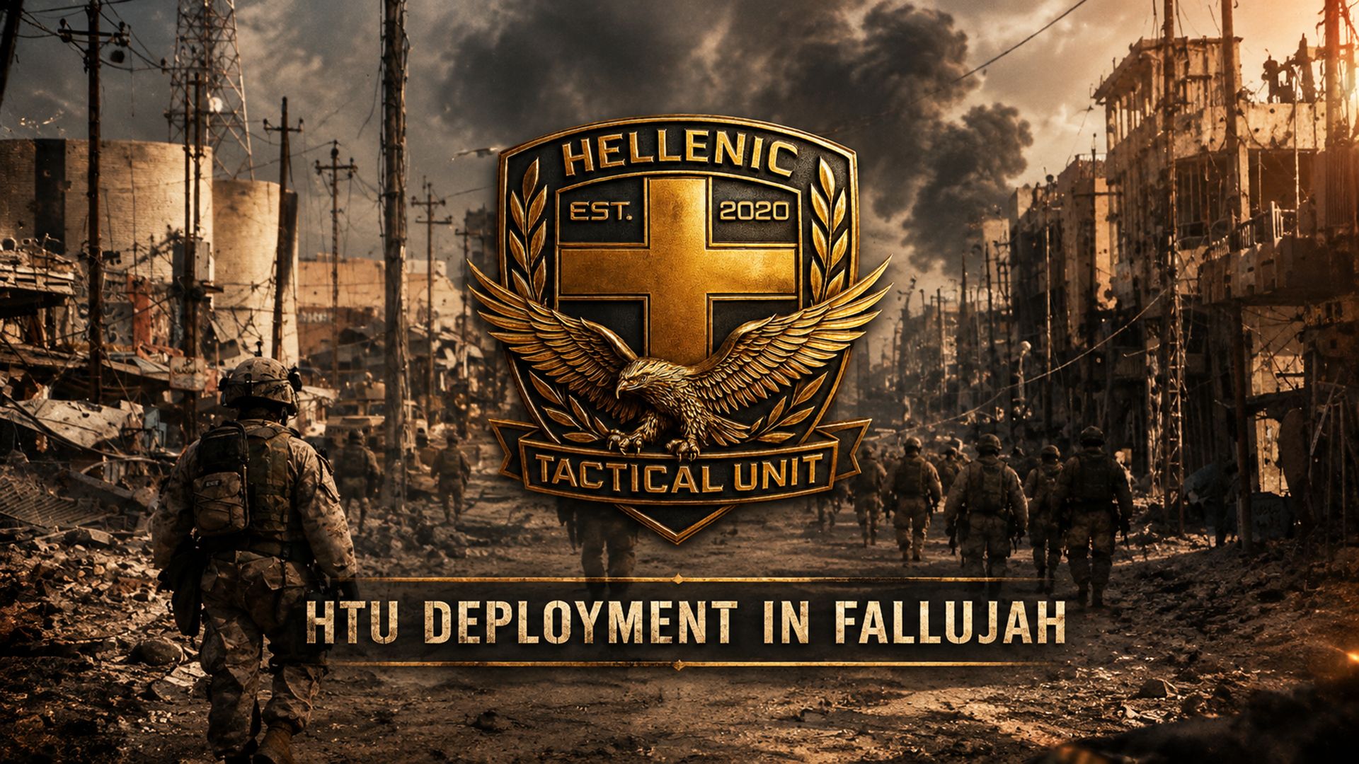 Hellenic Tactical Unit deplyment in Fallujah