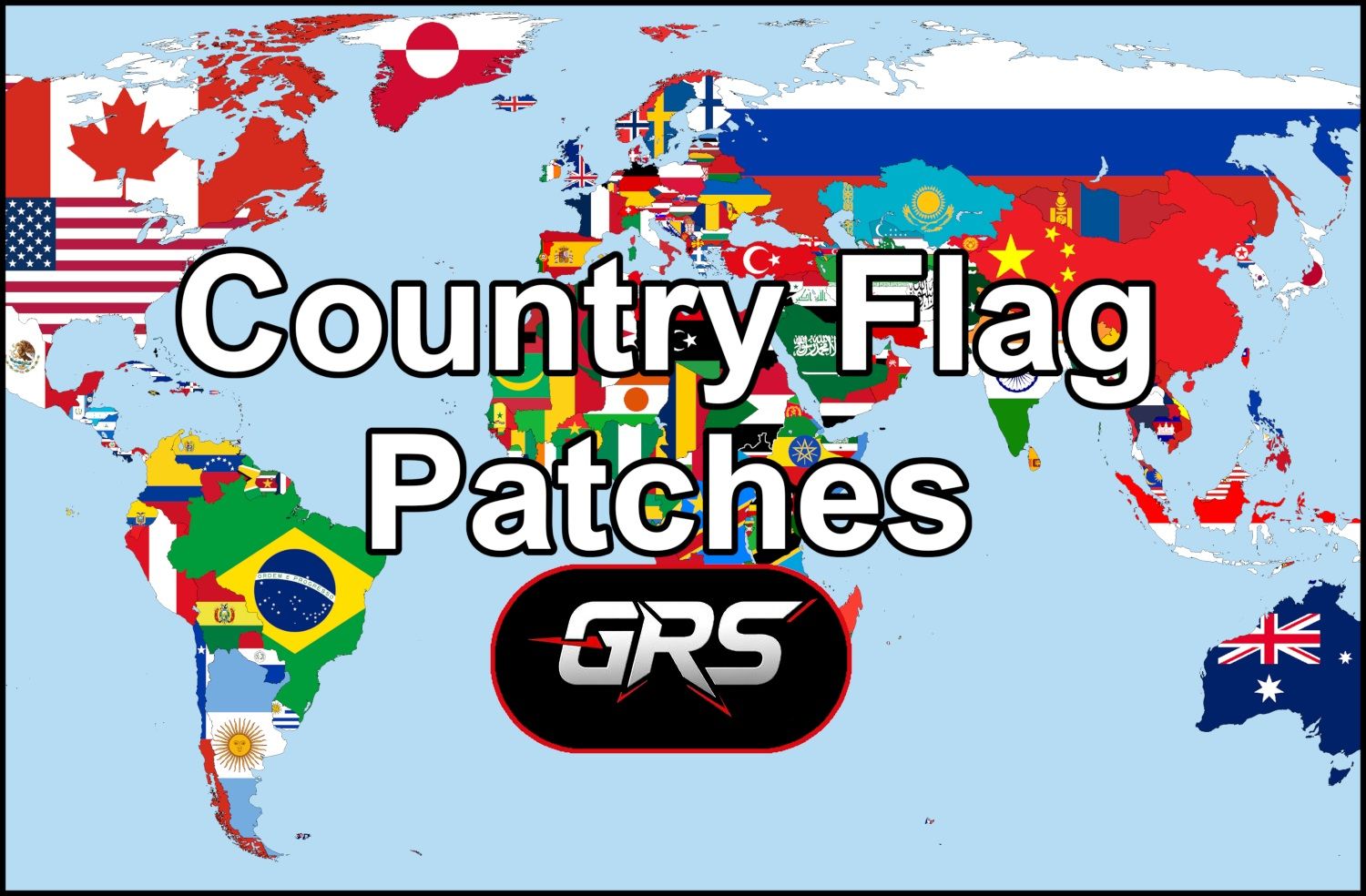 GRS - Country Flag Patches