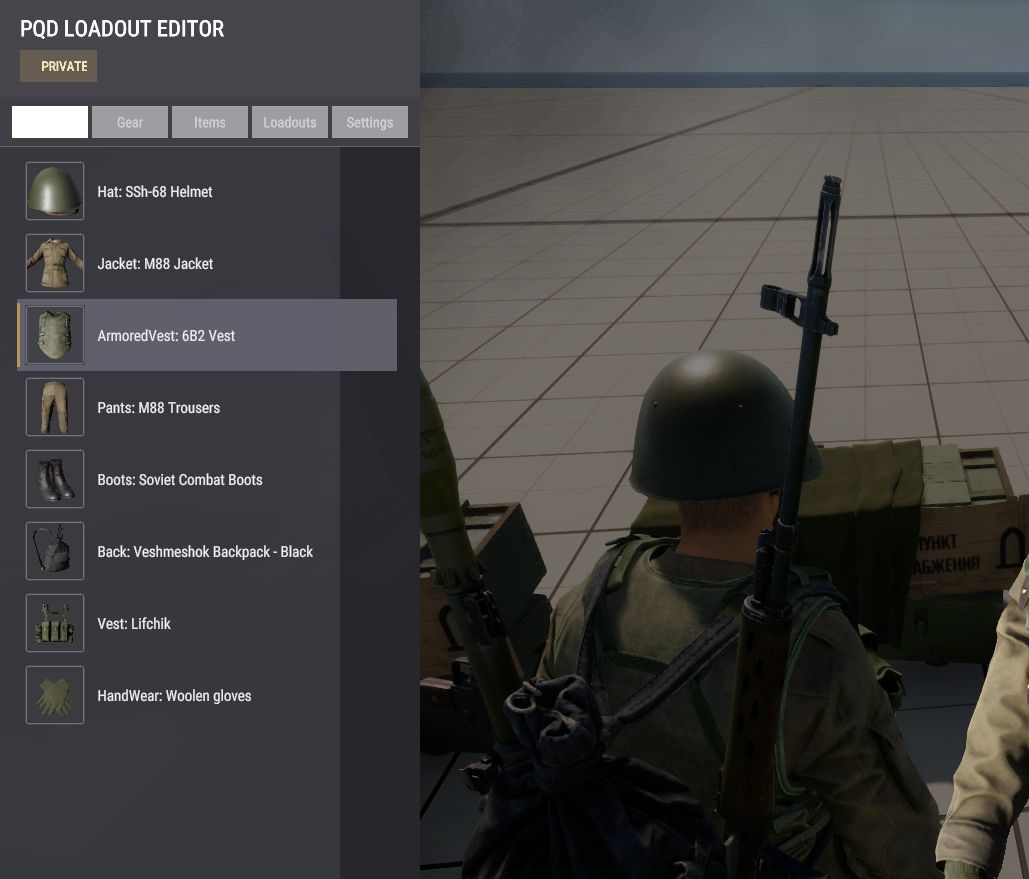 PQD Loadout Editor