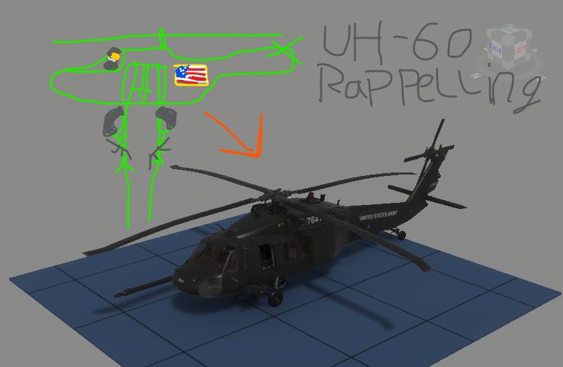 UH-60 Rappeling preview