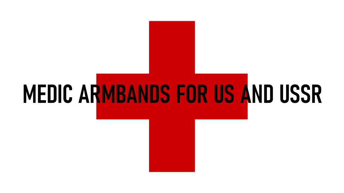 Medic armbands for US and USSR