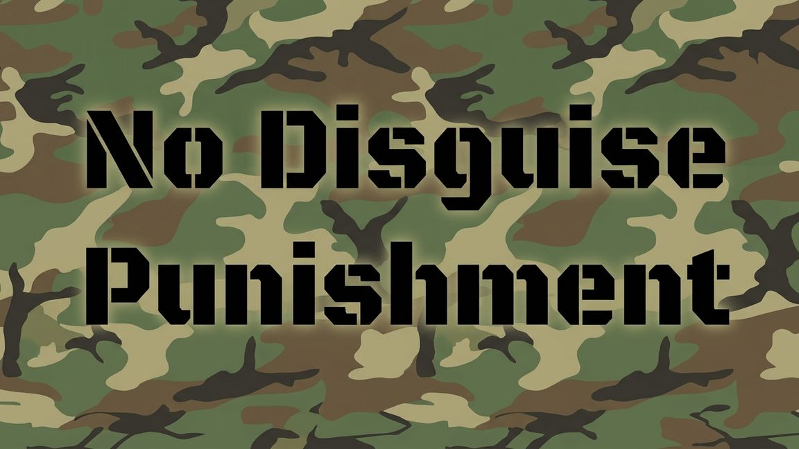 No Disguise Punishment