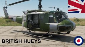 British Hueys 4 British Forces