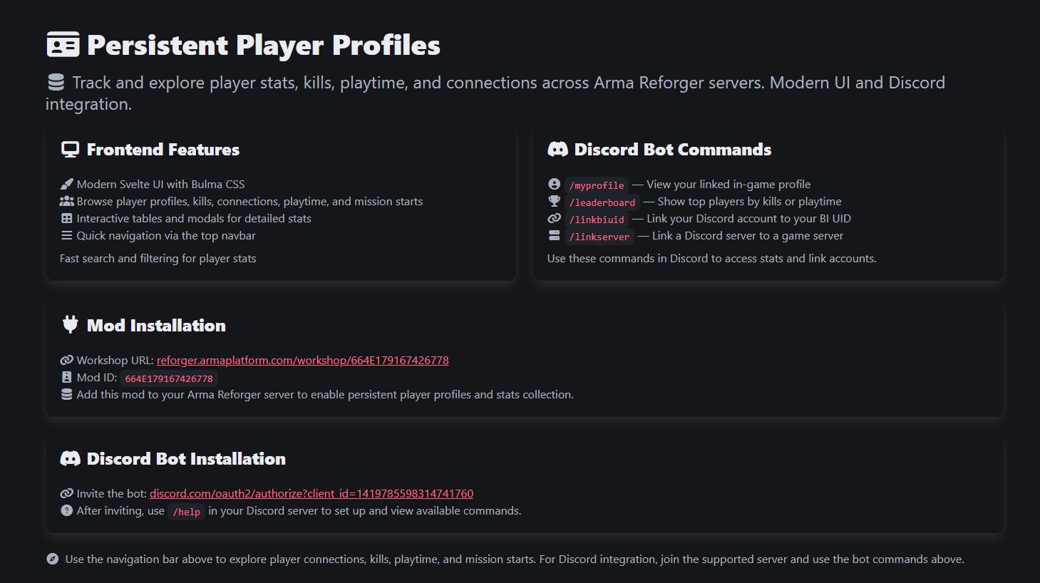 Persistent Player Profiles