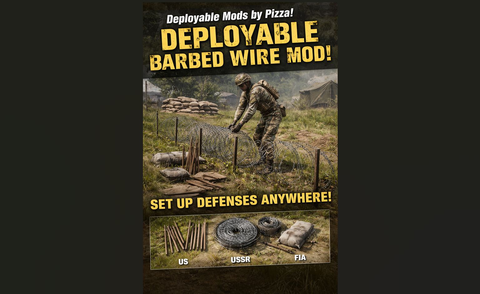 Deployable Barbed Wire preview