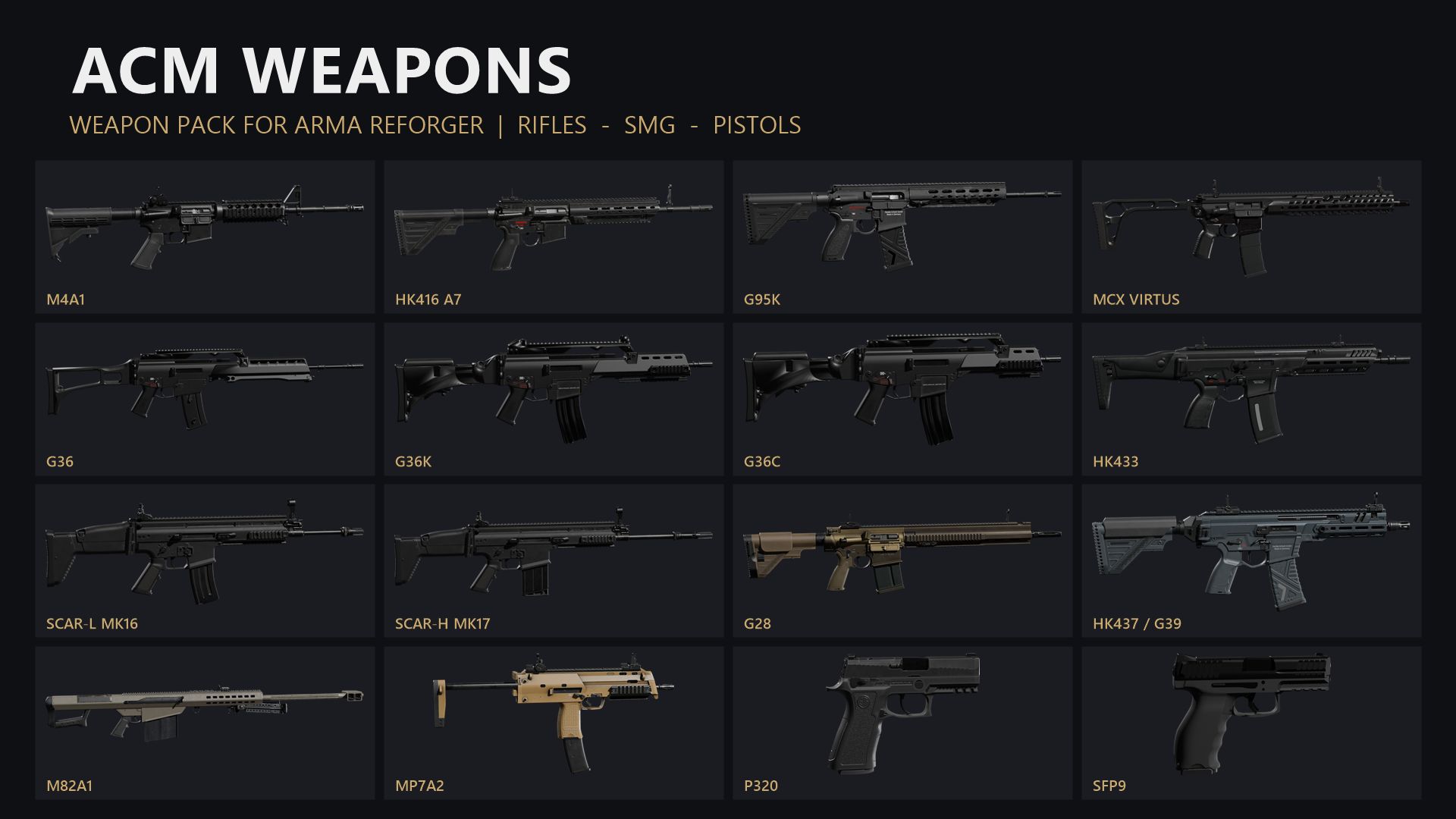 ACM Weapons Pack preview