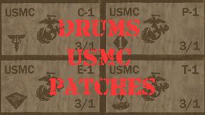 Drums USMC Patches