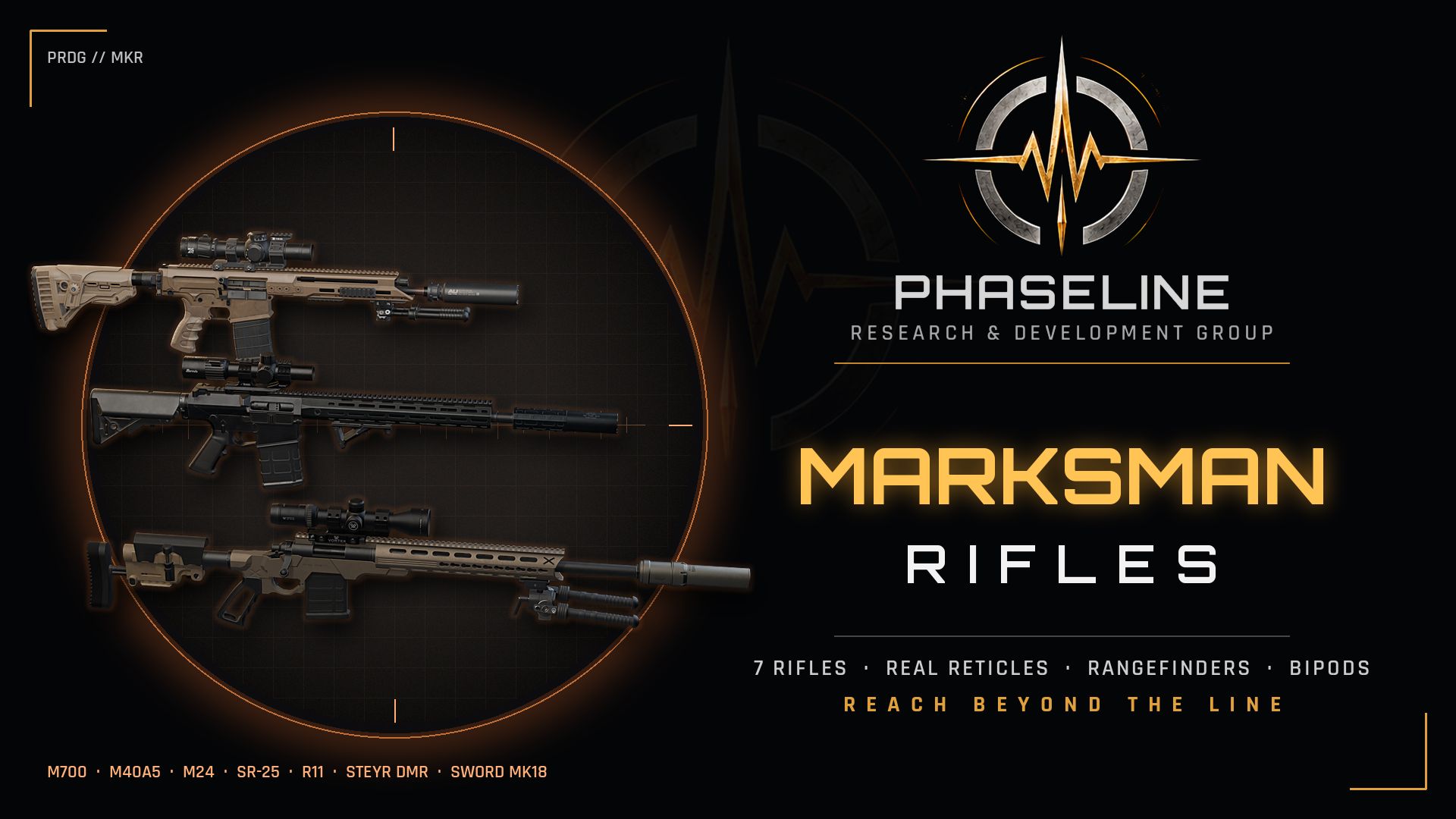 Vignette du mod Phaseline - Marksman Rifles