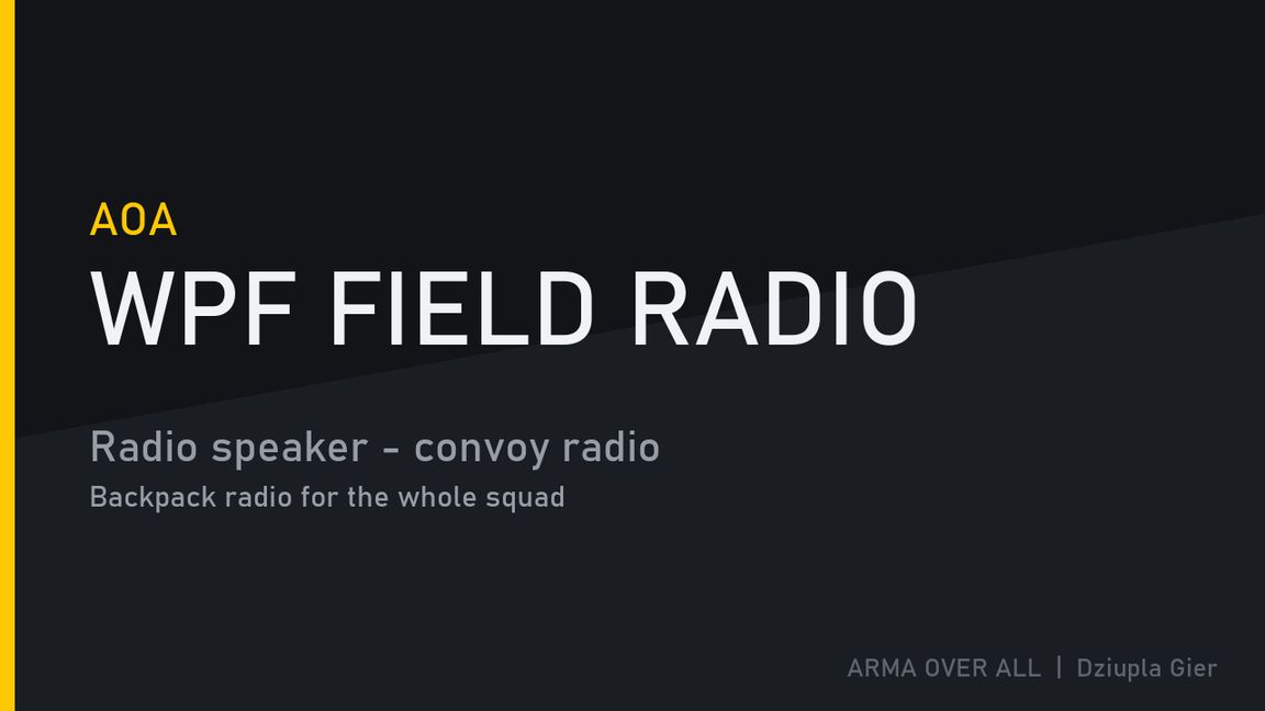 WPF Field Radio
